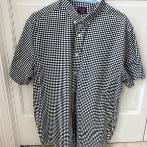 UNTUCKit Blue and White Checkered Men's Shirt